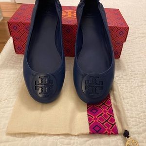 MINNIE TRAVEL BALLET FLAT, LEATHER 8.5